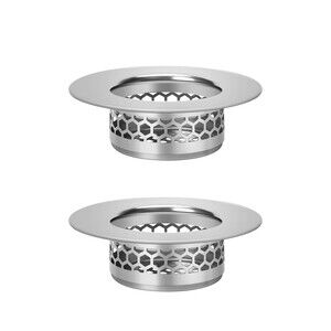 Hair Catcher Shower Drain Bathtub Lavatory Sink Drain Strainer Pack x 2
